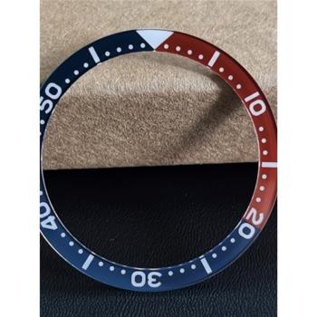 精工手表改裝配件SKX007/009新5號SRPD51/53代用藍寶石夜光計時圈