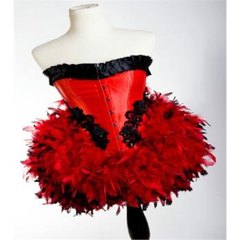 新品紅色哥特式收腹束腰corset宮廷馬甲瘦身腰封鋼骨 宮廷束身衣