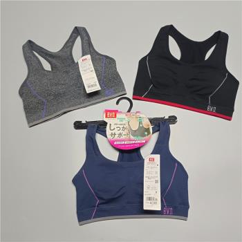 外貿女士內衣BVD速干透氣健身跑步瑜伽運動一體罩杯日常文胸