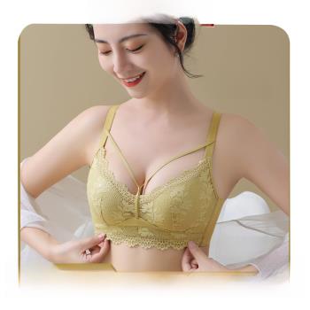 新款小胸聚攏文胸套裝T性感蕾絲無鋼圈收副乳調整型內衣套裝胸罩