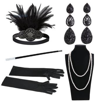 1920s Great Gatsby Accessories Set for Women Flapper costume