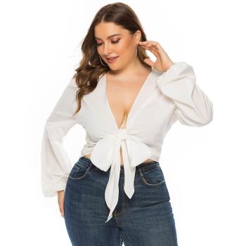 200斤胖mm大碼女裝襯衫plus size womens fat shirt sexy shirts