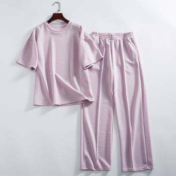 柔軟透氣百搭純色兩件裝短袖T恤