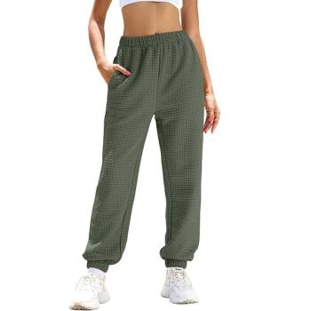 Casual solid color leggings sports pants休閑純色束腳運動長褲
