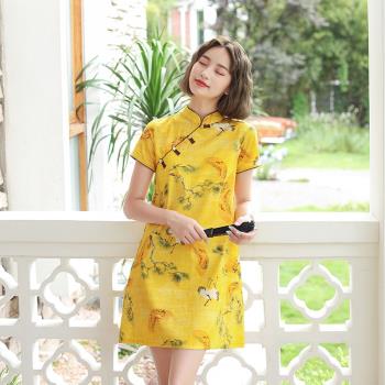 改良版年輕款少女中國風夏季旗袍