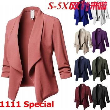 Women's spring plus size slim suit coat jacket blazer to