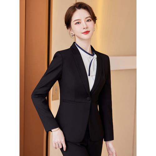 高端職業裝西裝套裝春秋冬氣質女神范商務正裝售樓部珠寶店工作服