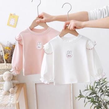 春秋新款小童打底衫韓版女寶寶洋氣長袖T恤1歲嬰幼兒上衣百搭潮流