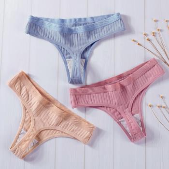 Underwear Intimate Lingerie Ladies T-back Low-Rise Pcs/set