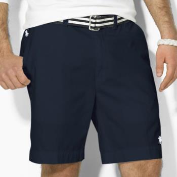 保羅夏季短褲男士polo商務工裝五分短褲白色高爾夫運動沙灘休閑褲