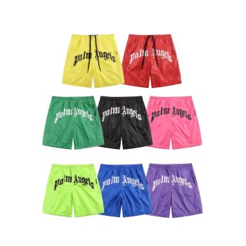 Palm棕櫚天使速幹面料Angels字母印花男女夏季薄短褲休閑五分褲子