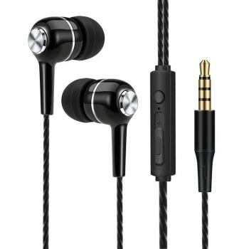 Wired Headphones 3.5mm Sport Earbuds with Bass Phone Earphon