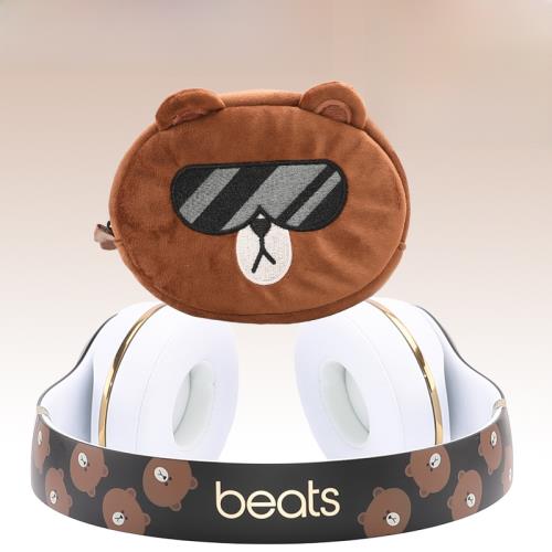 Beats Solo3 布朗熊限量版耳機LINE Friends 無線藍牙頭戴耳機|遊戲電競