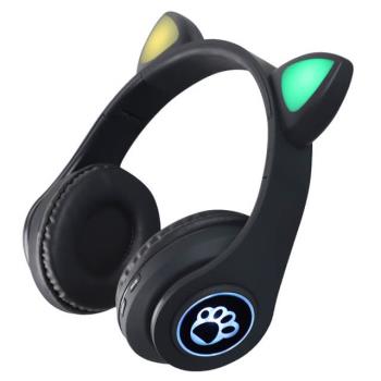 Cute Cat Ear Bluetooth Headphones Wireless Earphones Portabl