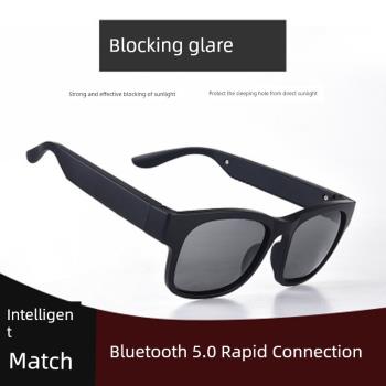 智能眼鏡立體聲運動無線充電藍牙5.0連接手機通話音樂雙耳太陽鏡5