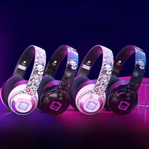 藍牙耳麥耳機頭戴式帶話筒電腦臺式手機有線無線兩用電競聽音樂99