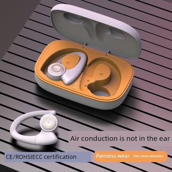 T10新款無線藍牙耳機掛耳式雙耳TWS運動降噪不入耳長待機廠家抖音