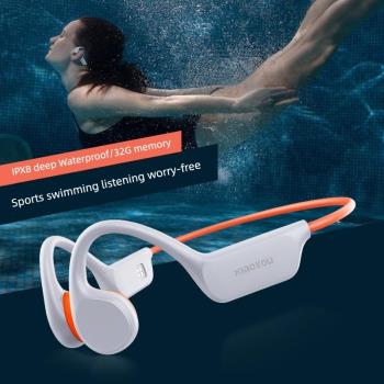 骨傳導耳機游泳藍牙無線運動跑步防水專業專用耳掛式不入耳X7