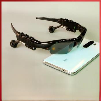 2023無線偏光太陽墨鏡智能新款藍牙眼鏡男款耳機開車通話多功能。