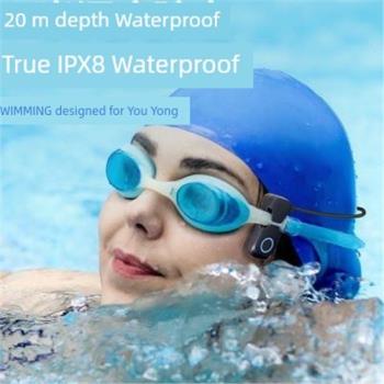 新款高檔園世X8骨傳導游泳耳機2新潛022年線款運動防水專業無藍牙
