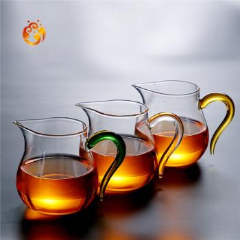 宏鑫源品牌G411公道杯450毫升分茶器茶海茶具公杯加厚玻璃大號家
