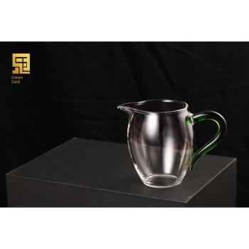 冠牌茶器玻璃公道杯長嘴茶具公杯分茶耐熱配件倒茶器加厚分茶器