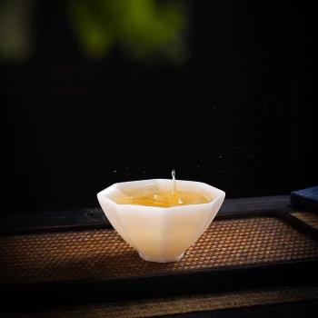 冰種主人杯大師手工茶杯品茗杯大號八瓣杯70毫升郭志保藏品高顏值