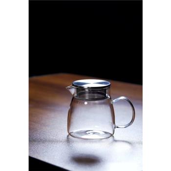 冠牌茶器玻璃公杯日式公道杯玻璃加厚玻璃茶海大號分茶器茶具公