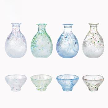日本進口手工玻璃四季清酒杯東洋佐佐木日式和風酒具酒壺禮品裝