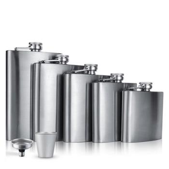 Wine Pot Stainless Steel Hip Flask 2-12oz 不銹鋼隨身便攜酒壺