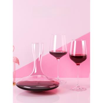 奧地利進口無鉛水晶紅酒杯套裝家用葡萄酒杯套裝歐式高腳杯香檳杯