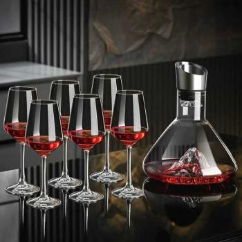 波爾多水晶紅酒杯醒酒器套裝白葡萄酒杯歐式家用玻璃高腳杯子家用