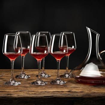 Ins tiktok red wine cup European glass, thickened goblet, w