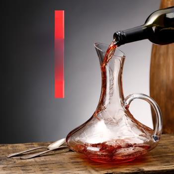 創意水晶加厚紅酒杯家用套裝葡萄酒醒酒器玻璃高腳杯歐式奢華酒具