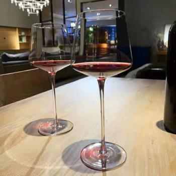 紅酒杯輕奢風高檔歐式風套裝家用白葡萄酒杯氛圍感水晶杯高腳杯子
