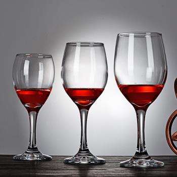 高腳杯紅酒杯家用6只裝大號歐式奢華大肚創意玻璃加厚個性無鉛