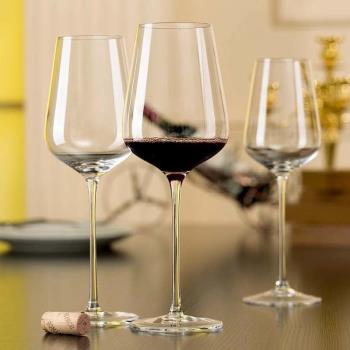 進口北歐家用奢華超大號波爾多勃艮第香檳水晶玻璃紅葡萄高腳酒杯