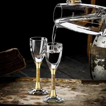 Water Drop Household Gold Foil Tall White Wine Glass 1 Money