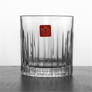 吉爾生活 意大利RCR 進口水晶玻璃條紋威士忌杯洋酒冰球雞尾酒杯