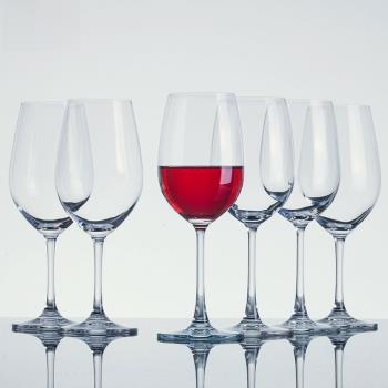 石島高腳杯紅酒杯家用葡萄酒杯套裝水晶玻璃杯醒酒器歐式酒具6支
