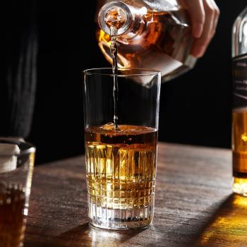 日本進口佐佐木玻璃杯日式刻花威士忌杯冷水杯手工切子冷水長飲杯