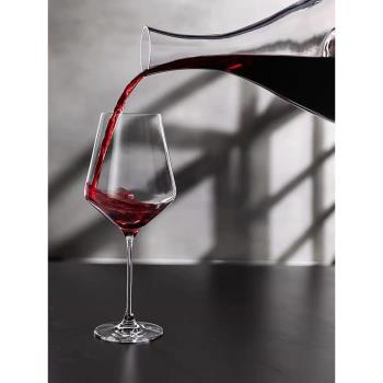 科諾Krosno進口無鉛水晶玻璃家用葡萄酒紅酒杯個性一體成型高腳杯