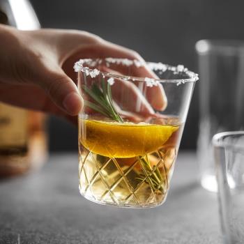 日本進口東洋佐佐木玻璃杯輕薄刻花威士忌杯精釀啤酒杯子餐廳酒杯