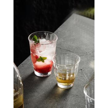 日本進口東洋佐佐木玻璃杯創意格紋洋酒杯日式家用威士忌飲料水杯
