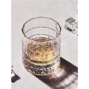MU16無鉛水晶手工刻花威士忌杯輕奢洋酒品鑒杯歐式輕奢高級禮盒裝