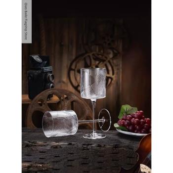 高端創意水晶玻璃紅酒大肚杯家用高檔勃艮第高腳香檳杯紅酒醒酒器