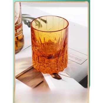江戶切子K9星芒杯高端手工無鉛水晶杯威士忌洋酒杯高級感禮物杯子