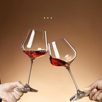 .Crystal red wine glass set elegant wine glasses Goble