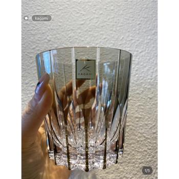 江戶同款K9星芒杯高端手工無鉛水晶杯威士忌洋酒杯高級感禮物杯子