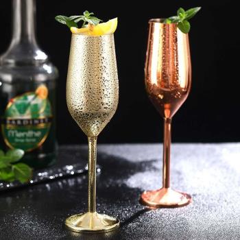 304 stainless steel champagne glass cocktail glass metal bar